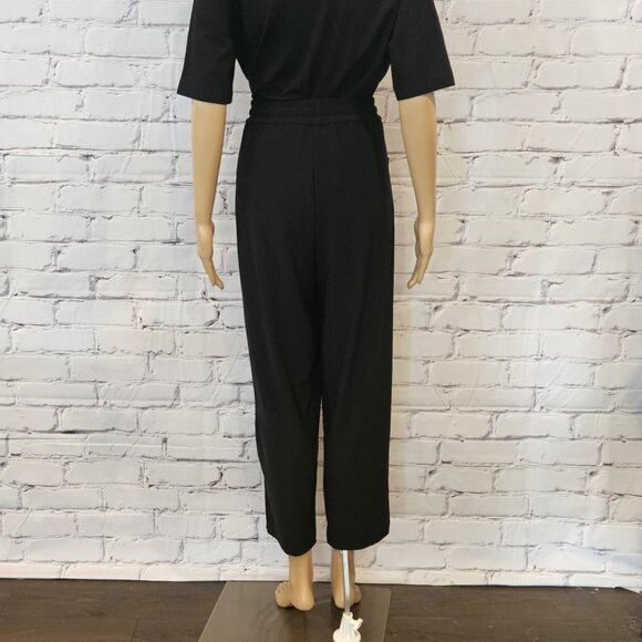 JOIE - Women's black drawstring waist ankle pants - Picture 7 of 9